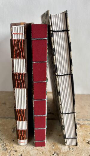Carnets reliés — atelier de Murielle Seys