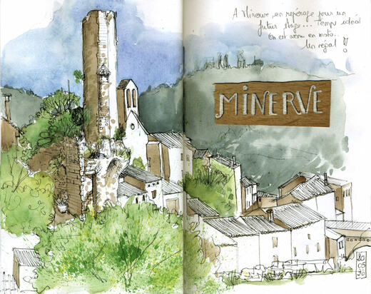Minerve, page de carnet — Nathalie Dento