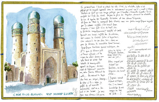 Carnet ouvert, Ouzbékistan — Philippe Bichon